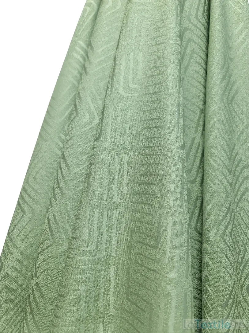 Jacquard verde menta cu model