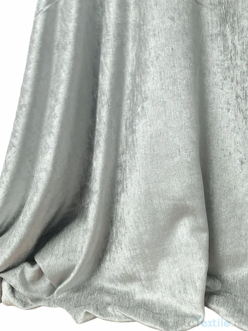 Material draperie Chenille gri deschis
