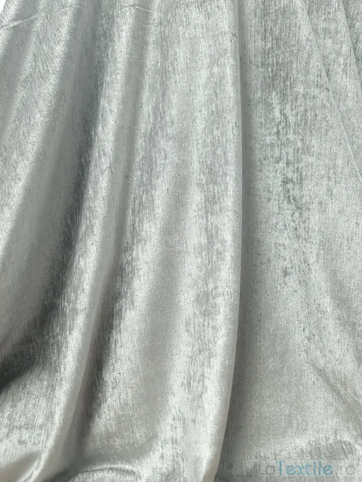 Material draperie Chenille gri deschis