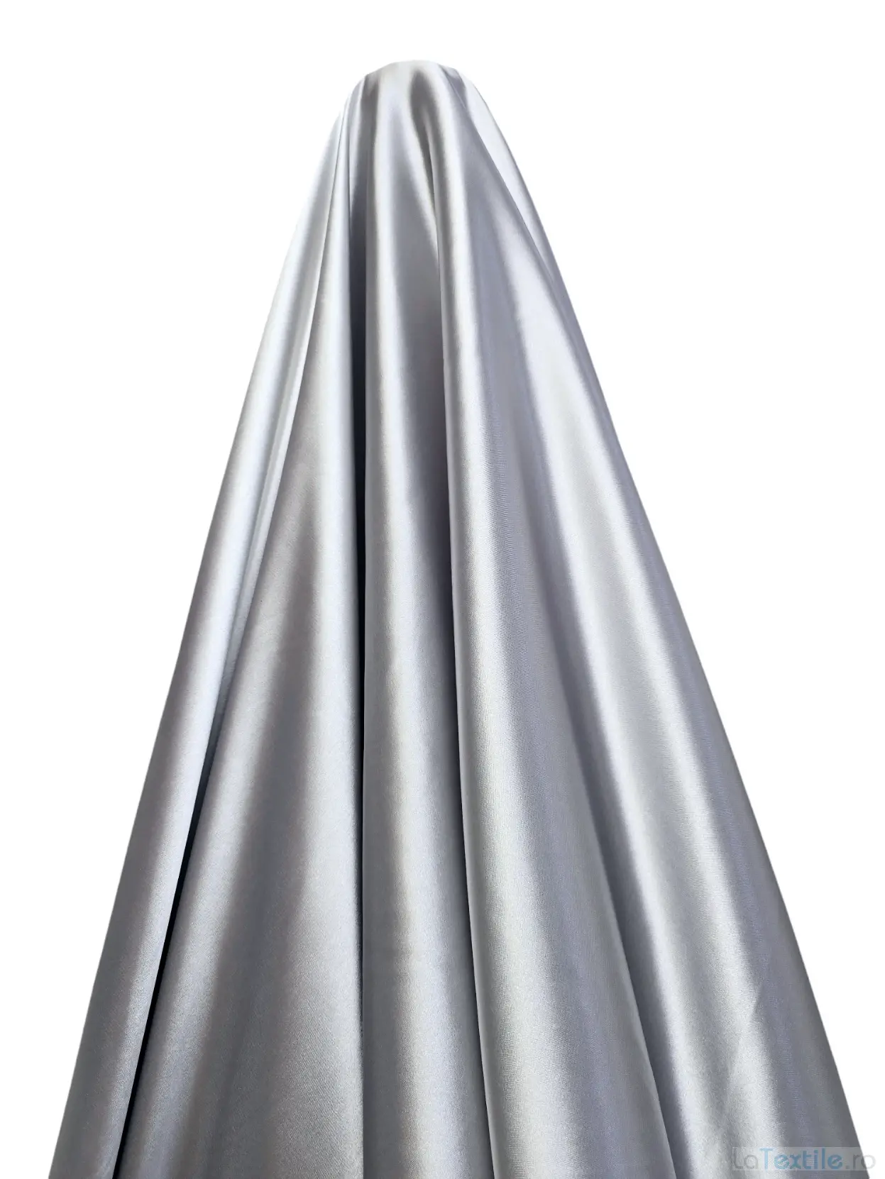 Satin elastic gri perlat