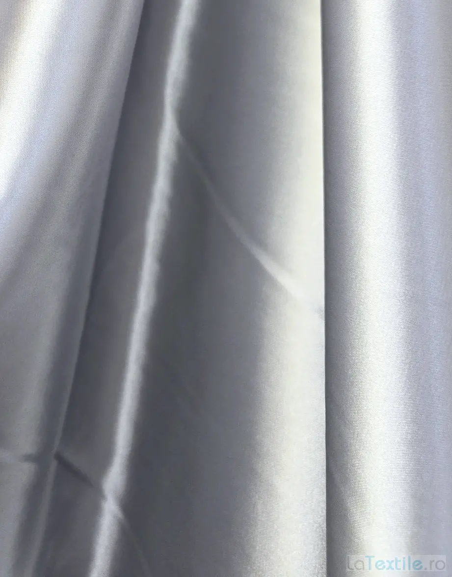 Satin elastic gri perlat