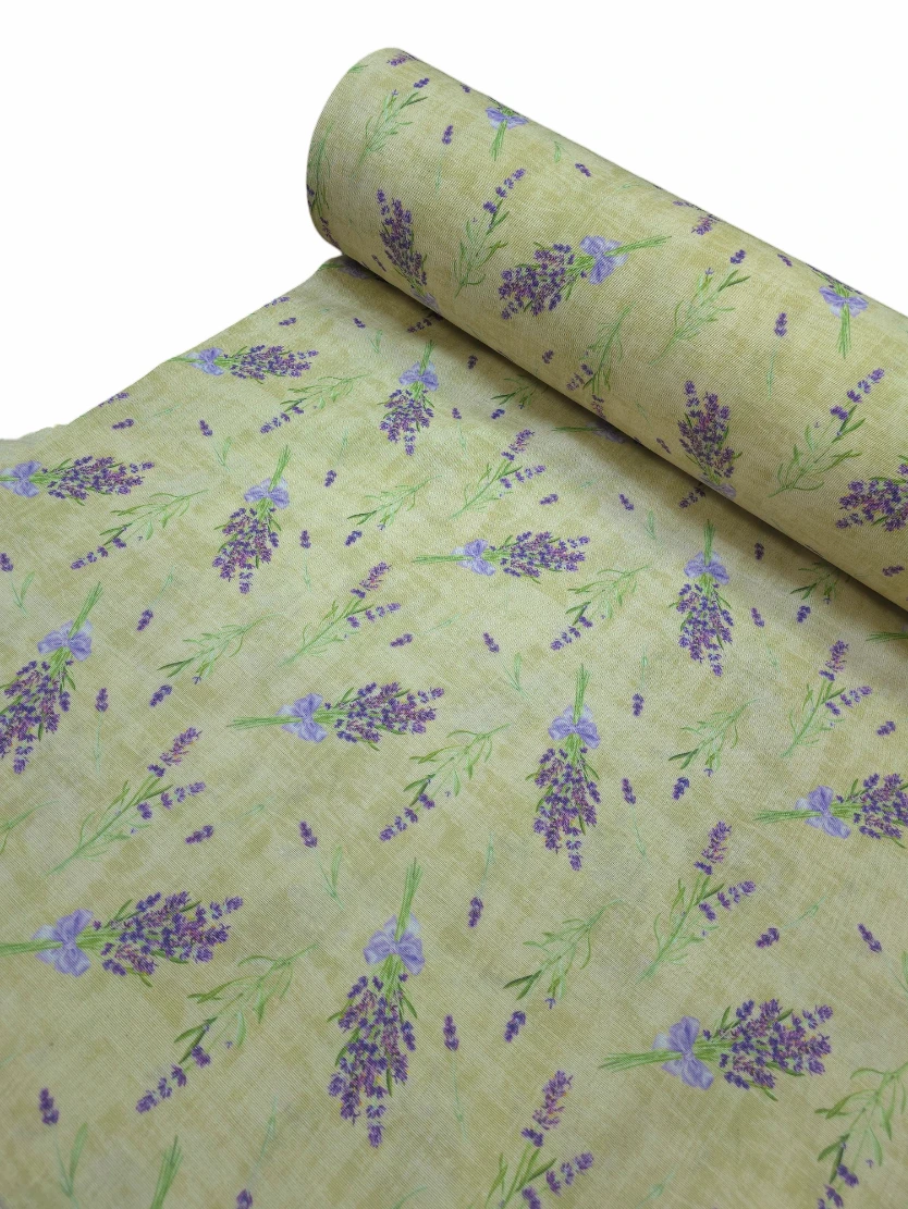 Material Home Decor imprimeu lavanda