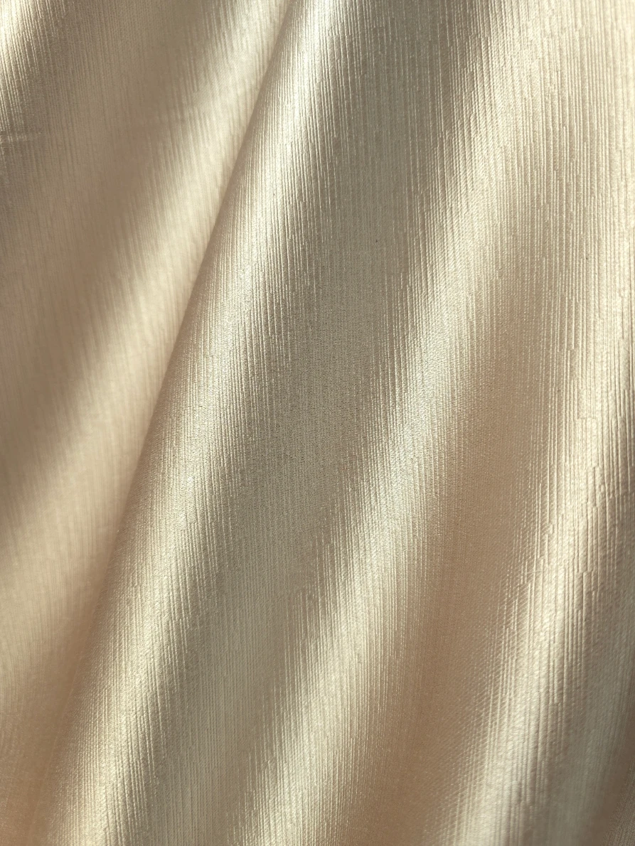 Material draperie blackout Jacqard bej deschis