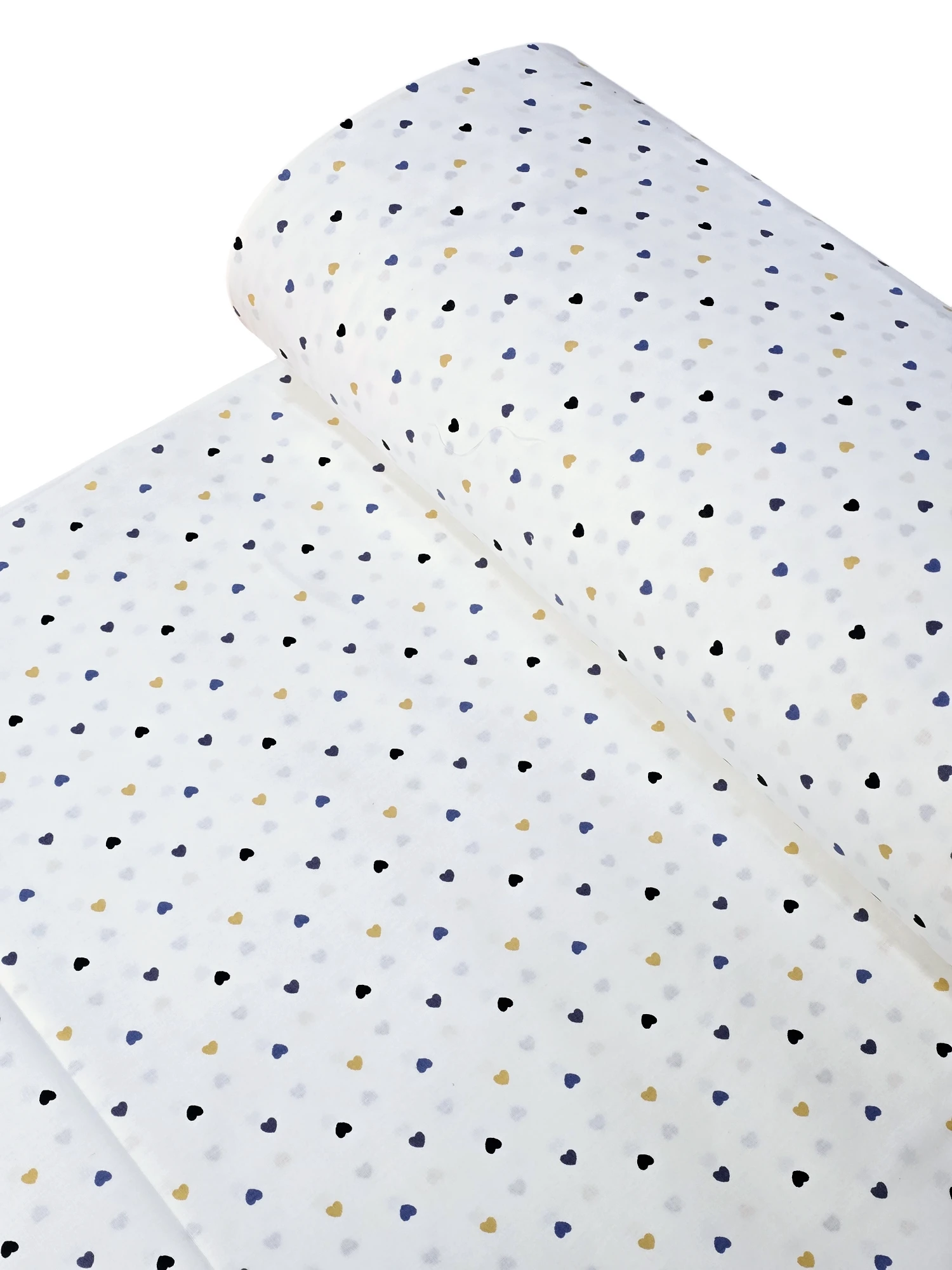 Bumbac lenjerie sau decor inimioare mici colorate