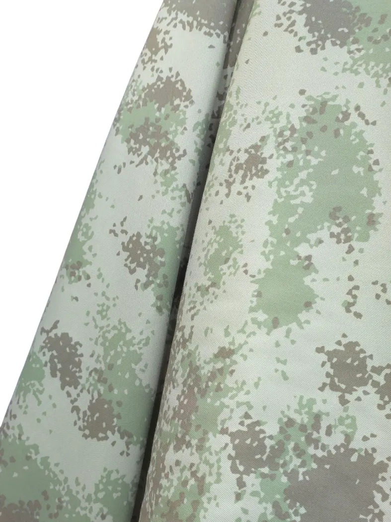 Bumbac tercot imprimeu camuflaj
