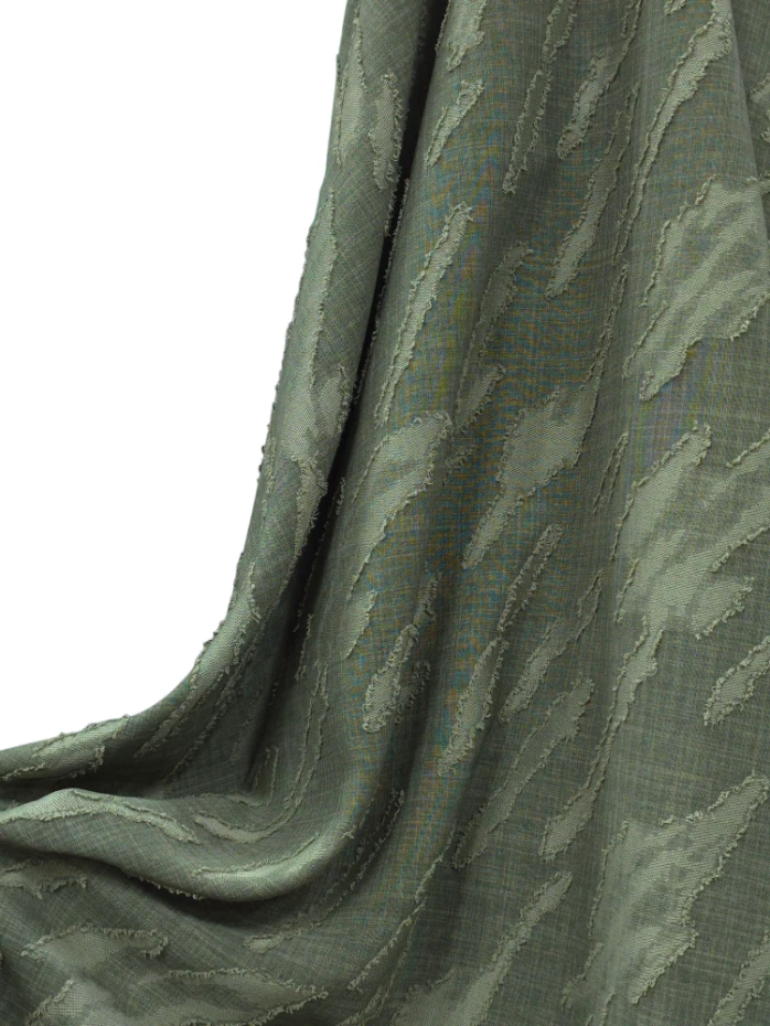 Tesatura tip in model jacqard kaki