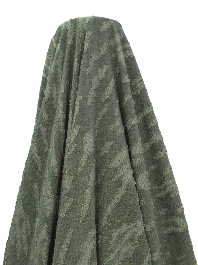 Tesatura tip in model jacqard kaki