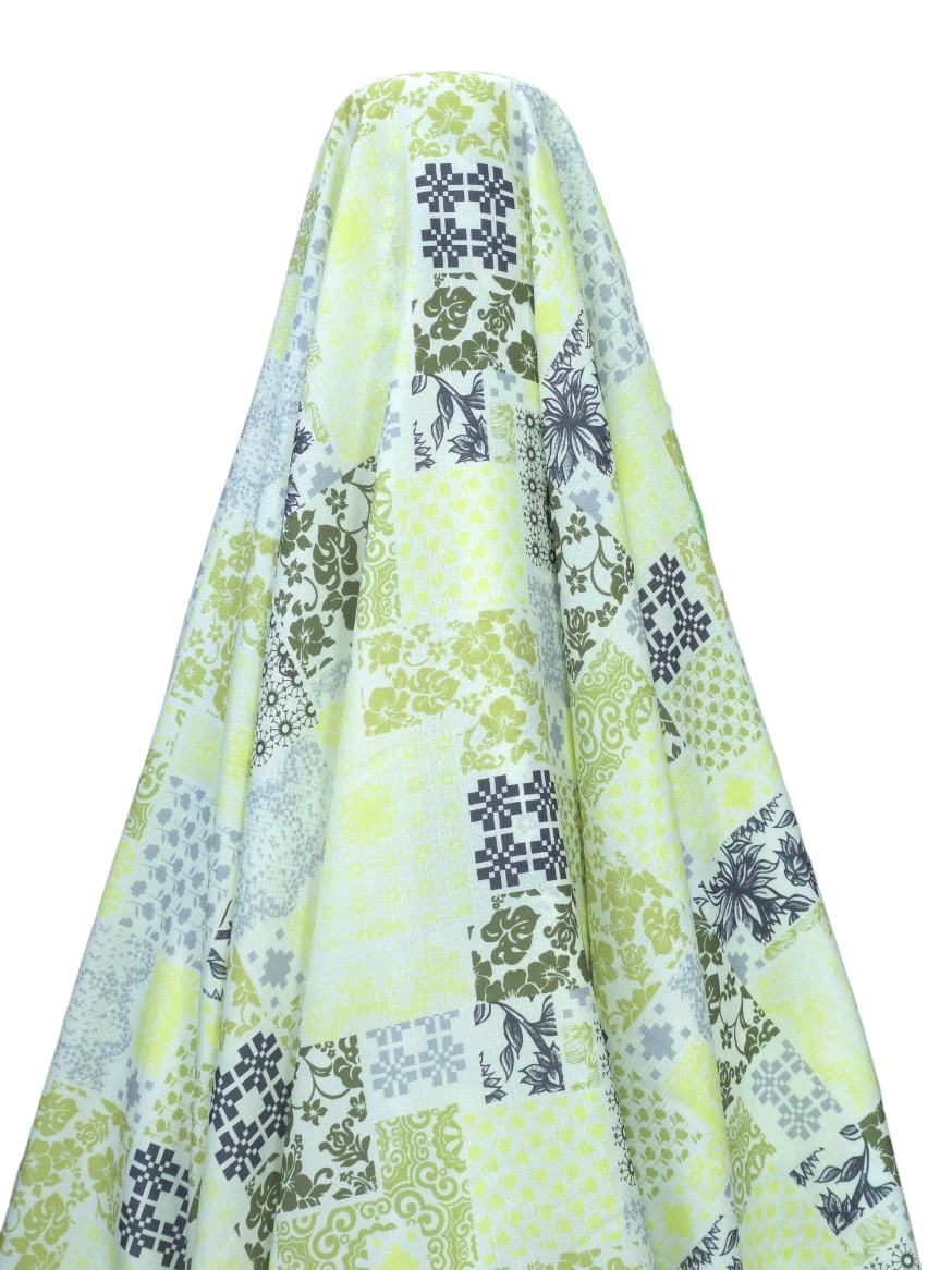 Tesatura tip in model ceramica galben