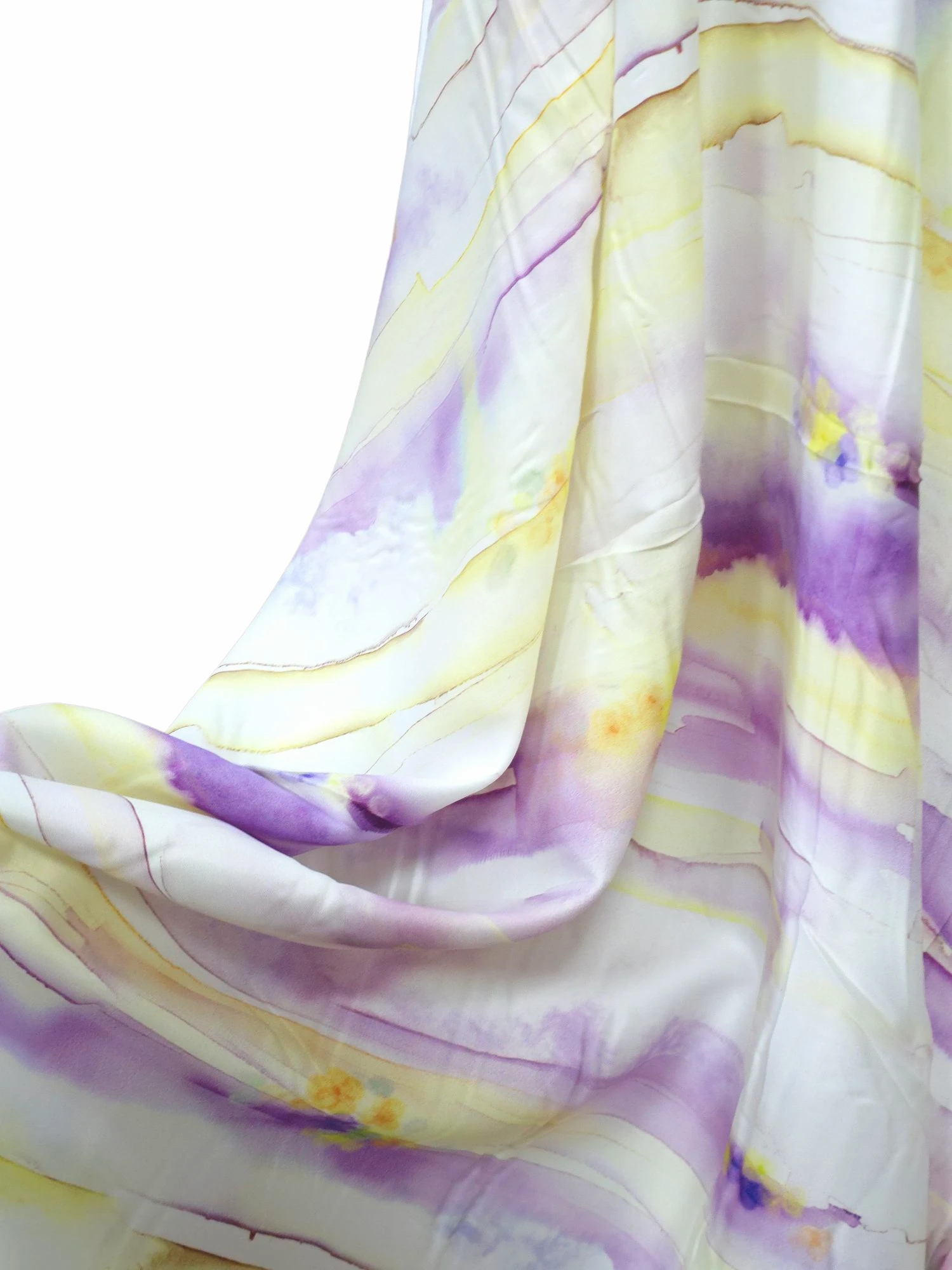 Matase satinata abstract lila