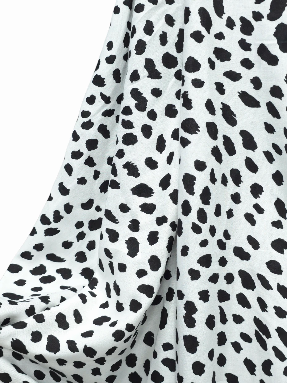Vascoza animal print alb negru