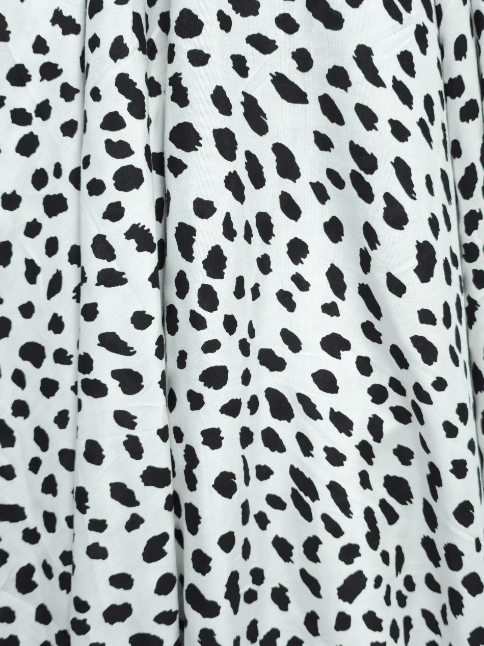 Vascoza animal print alb negru