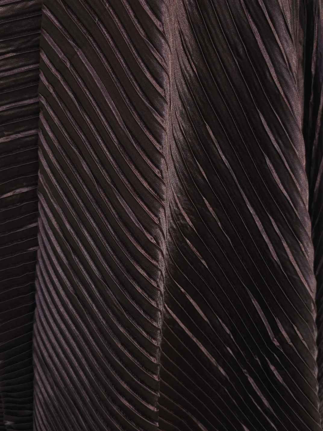 Satin plisat Chocolate Glam