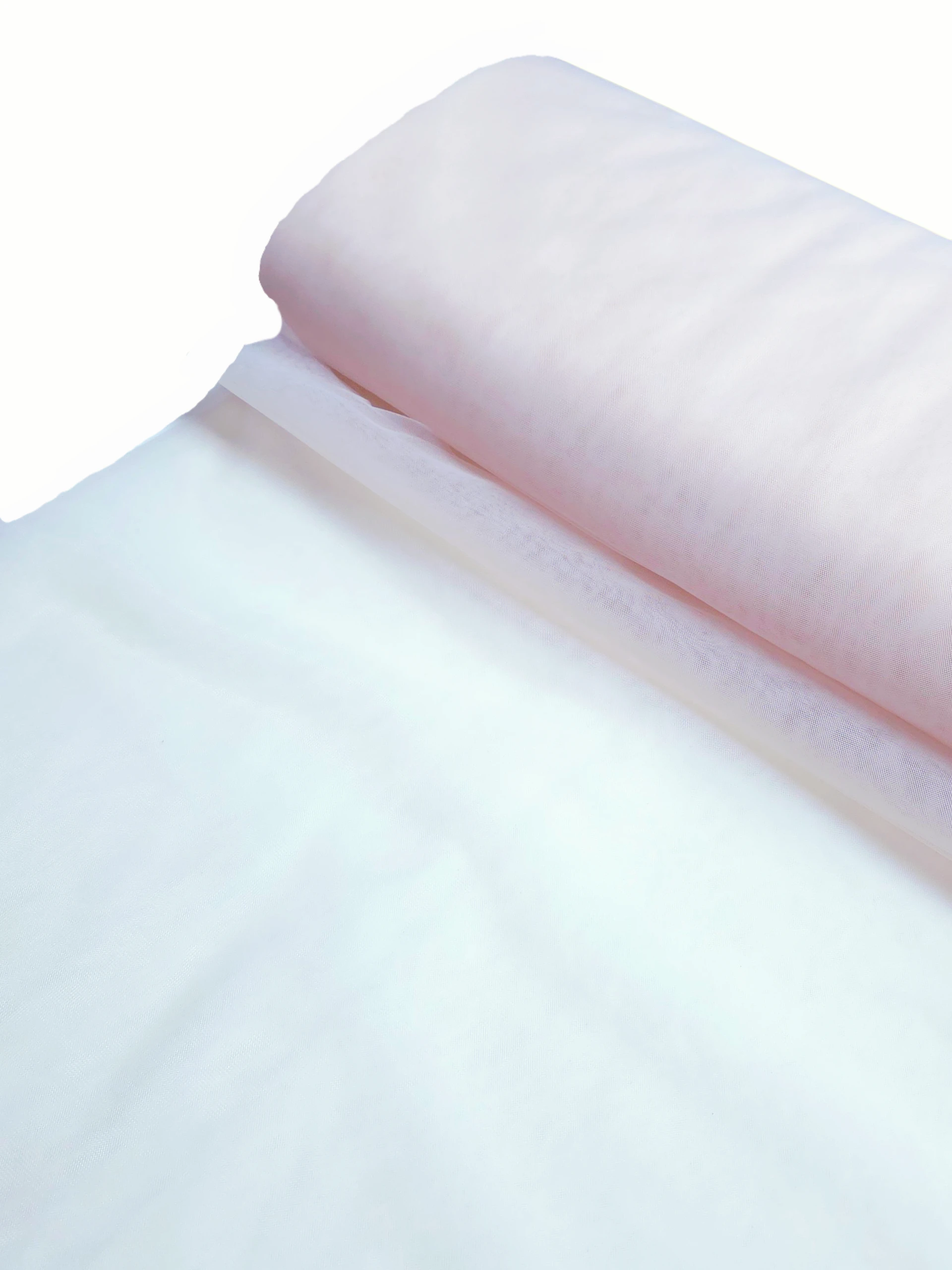 Tul elastic fin 3m lățime bej-roze