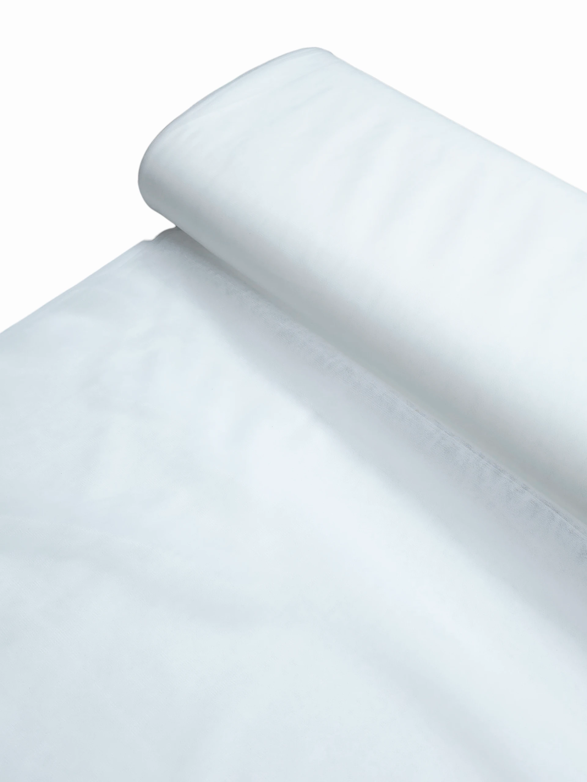 Tul elastic fin 3m lățime alb