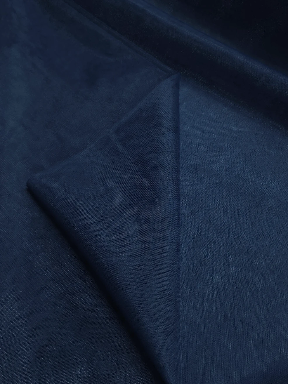 Tul elastic fin 3m lățime bleumarin