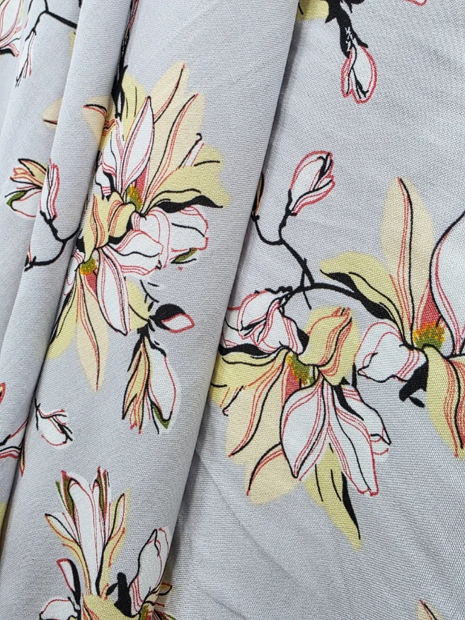 Vascoza cu Bumbac Imprimata Magnolia Blush