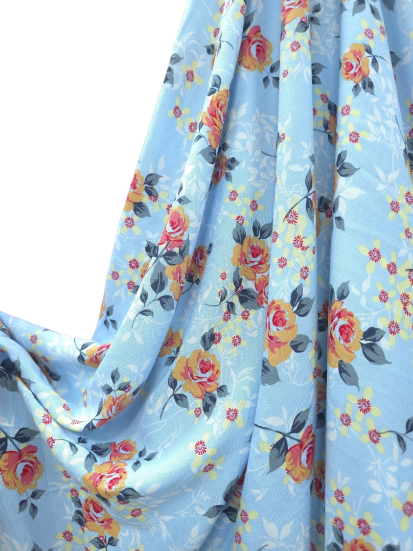Vascoza cu Bumbac Imprimata Summer Roses